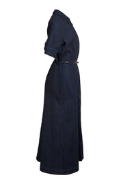Altuzarra - Dark Wash Blue Denim Belted Dress Sz 10