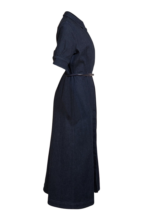 Altuzarra - Dark Wash Blue Denim Belted Dress Sz 10
