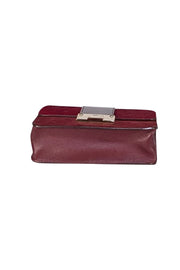 Jimmy Choo - Maroon Calf Hair & Leather Crossbody Bag - Current Boutique