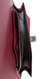 Jimmy Choo - Maroon Calf Hair & Leather Crossbody Bag - Current Boutique