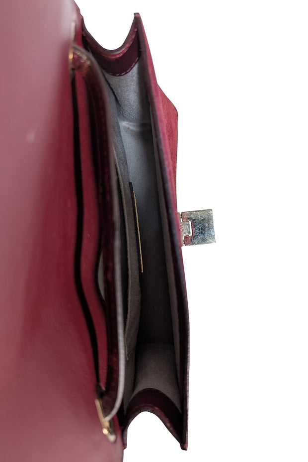 Jimmy Choo - Maroon Calf Hair & Leather Crossbody Bag - Current Boutique