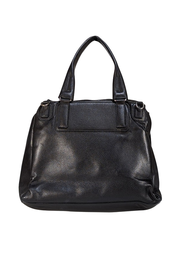 Givenchy - Black Leather "Pandora" Flap Satchel Bag - Current Boutique