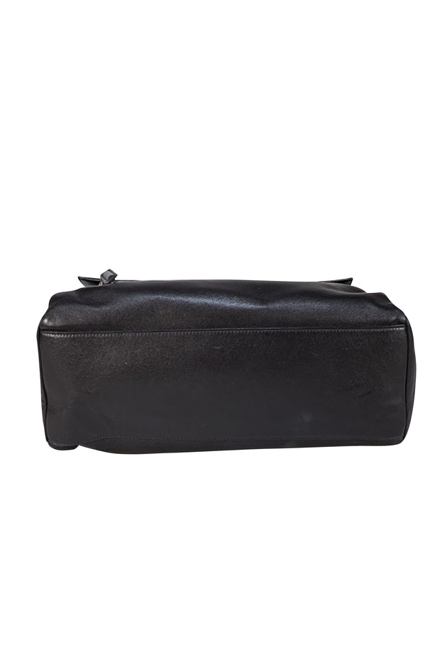 Givenchy - Black Leather "Pandora" Flap Satchel Bag - Current Boutique