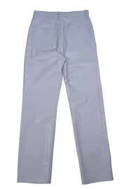 AGOLDE - Off-White Recycled Leather Pinch Waist Pants Sz 2 - Current Boutique
