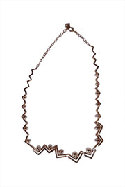 Swarovski - Rose Gold & Pearl Detail Edify All-Around Necklace