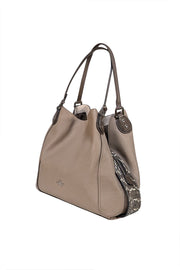 Coach - Taupe Edie 31 Leather Shoulder Bag - Current Boutique