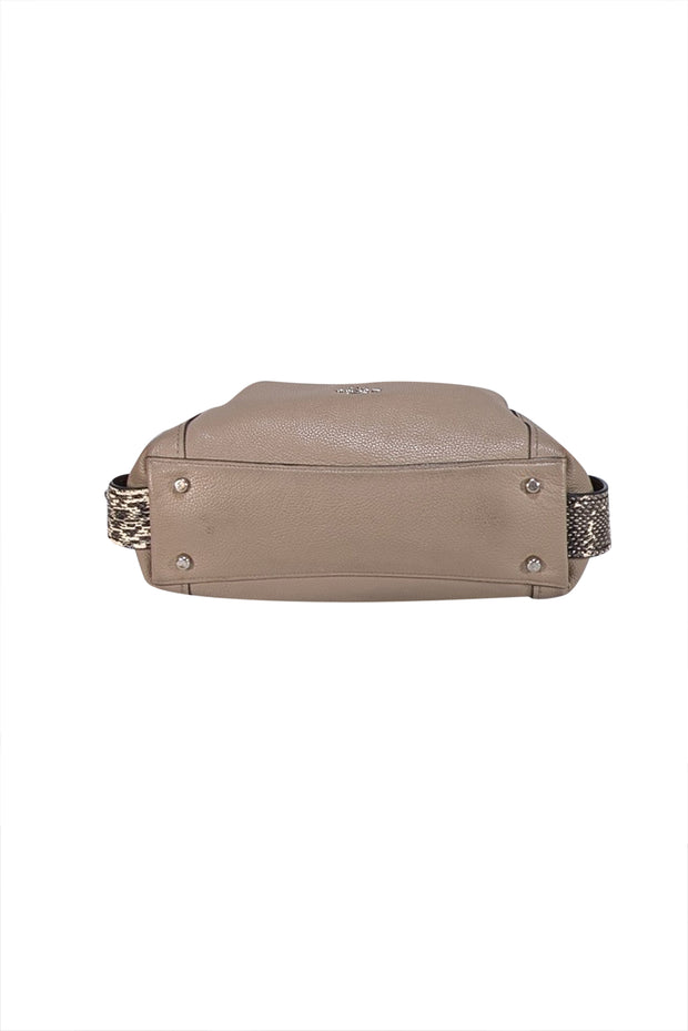 Coach - Taupe Edie 31 Leather Shoulder Bag - Current Boutique