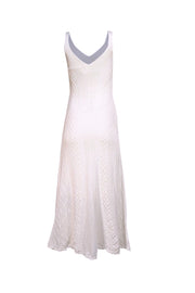 Vince - White Crochet Knit Sleeveless Maxi Dress Sz XS