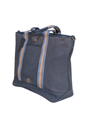 Coach - Blue Canvas Extra Large Satchel Bag - Current Boutique