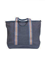 Coach - Blue Canvas Extra Large Satchel Bag - Current Boutique