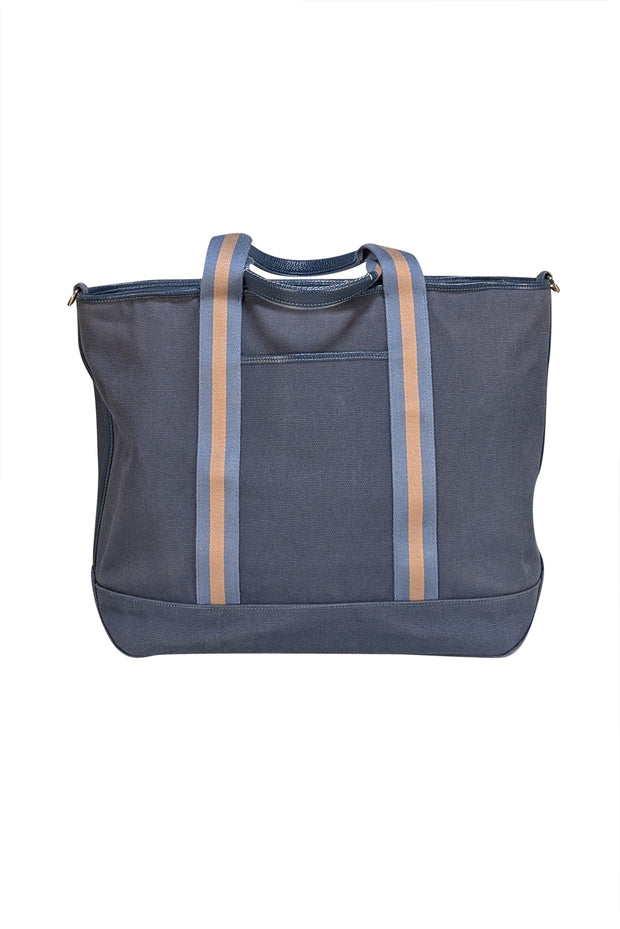 Coach - Blue Canvas Extra Large Satchel Bag - Current Boutique