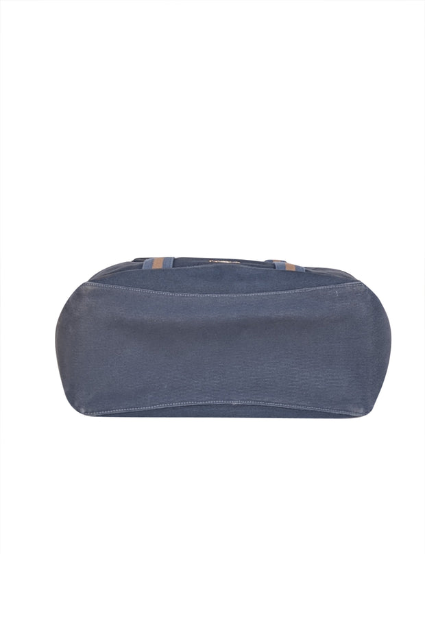 Coach - Blue Canvas Extra Large Satchel Bag - Current Boutique