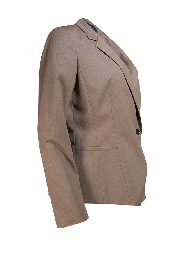 Lafayette 148 - Brown Single Button Wool Blazer Sz 8