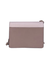 Michael Kors - Cream & Beige Saffiano Leather Crossbody Bag - Current Boutique