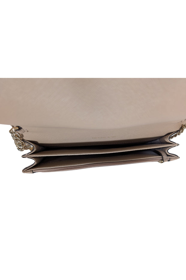 Michael Kors - Cream & Beige Saffiano Leather Crossbody Bag - Current Boutique