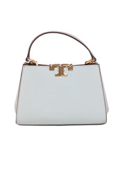 Tory Burch - Mint Blue Pebbled Leather Eleanor Satchel Bag - Current Boutique