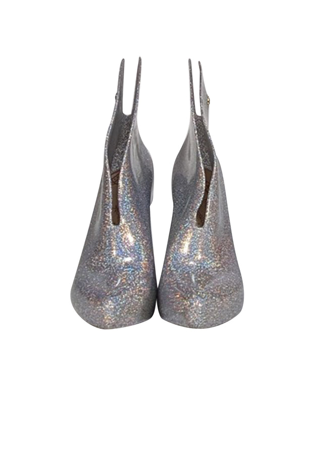 Vivenne Westwood - Silver Glitter Rubber Short Boots Sz 5 - Current Boutique