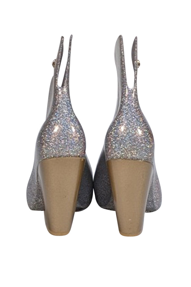 Vivenne Westwood - Silver Glitter Rubber Short Boots Sz 5 - Current Boutique