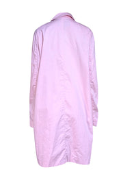 Burberry - Baby Pink Trench Coat Sz 14 - Current Boutique