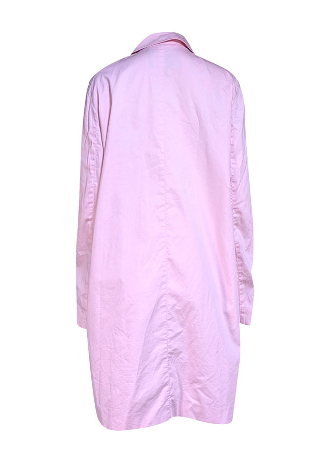 Burberry - Baby Pink Trench Coat Sz 14 - Current Boutique