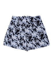 Diane von Furstenberg - Black & White Print Silk Blend Shorts Sz 6