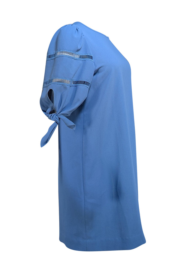 See By Chloe - "Riverside" Blue Shift Mini Dress Sz 10 - Current Boutique