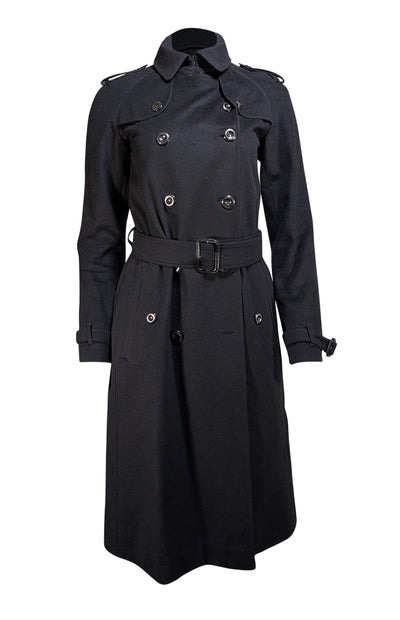 Burberry - Black Wool Blend Peacoat Sz 6