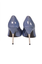 Stuart Weitzman - Blue Patent Leather Pointed Toe Pumps Sz 5.5 - Current Boutique