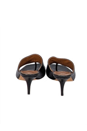 Emme Parsons - Black Open Toe Mule Heels Sz 7 - Current Boutique