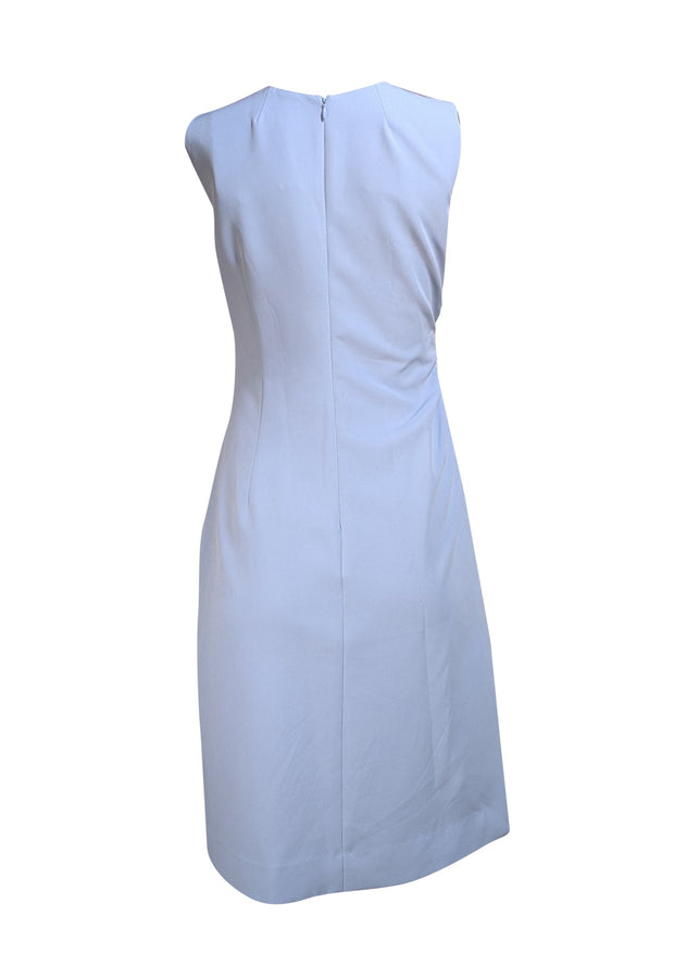 Milly - Light Blue Sleeveless Side Ruched Dress Sz 6