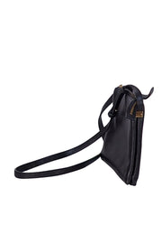 Marc Jacobs - Black Pebbled Leather Rectangular Crossbody Bag - Current Boutique