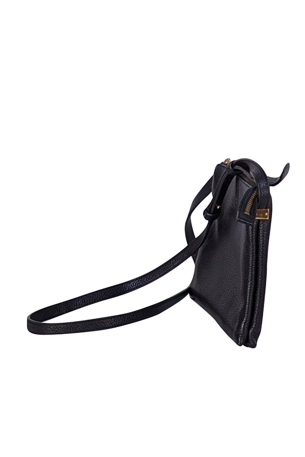 Marc Jacobs - Black Pebbled Leather Rectangular Crossbody Bag - Current Boutique