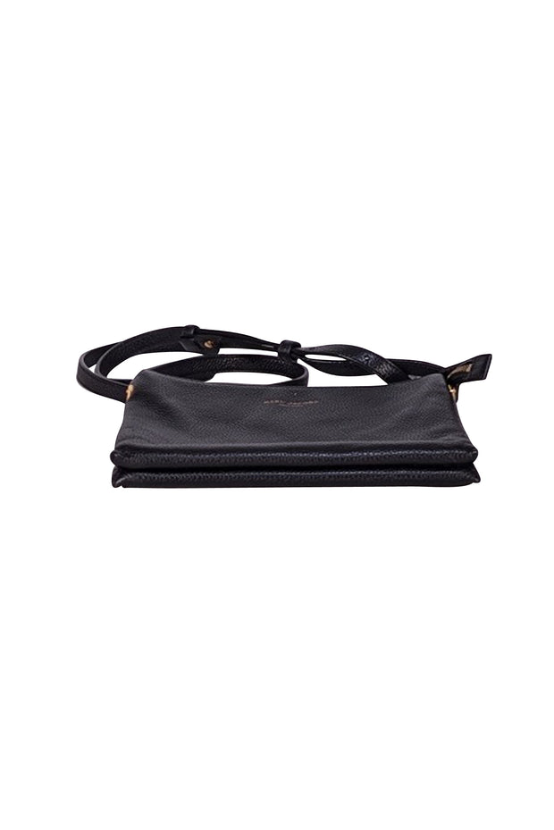 Marc Jacobs - Black Pebbled Leather Rectangular Crossbody Bag - Current Boutique