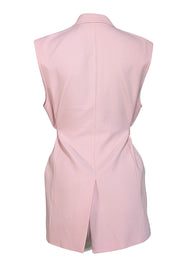 Helmut Lang - Light Pink Wrap Sleeveless Vest Sz 4 - Current Boutique