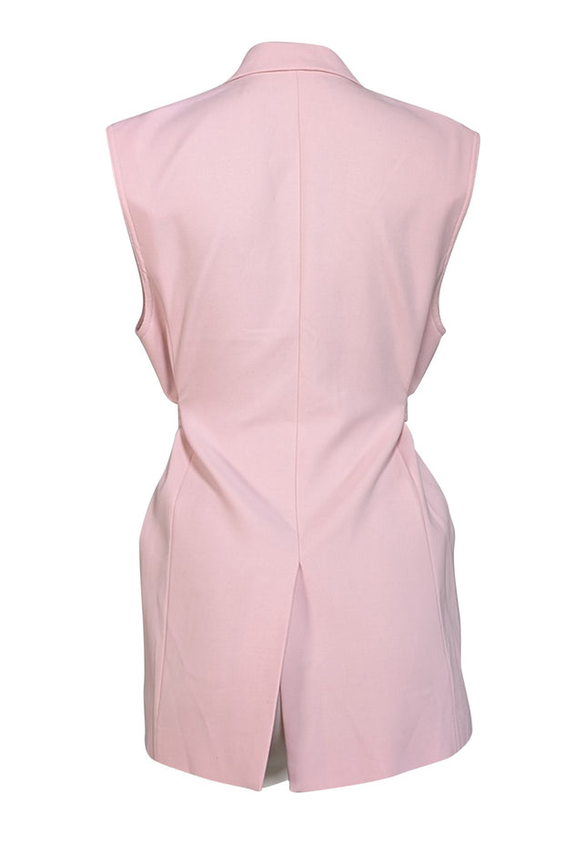 Helmut Lang - Light Pink Wrap Sleeveless Vest Sz 4 - Current Boutique