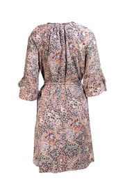 Rebecca Minkoff - Navy, Cream, & Multicolor Floral Tunic Dress Sz M