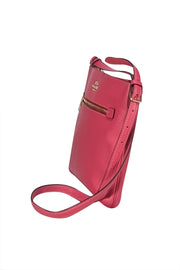 Coach - Pink Saffiano Leather Crossbody Bag - Current Boutique