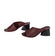 Mercedes Castillo -Maroon Pebbled Leather Mule Heels Sz 11