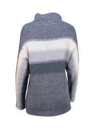 Rag & Bone - Grey Ombre Alpaca & Mohair Blend Funnel Neck Sweater Sz S - Current Boutique