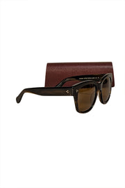 Oliver Peoples - Brown Square Polarized "Melery" Sunglasses