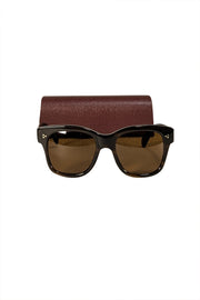 Oliver Peoples - Brown Square Polarized "Melery" Sunglasses
