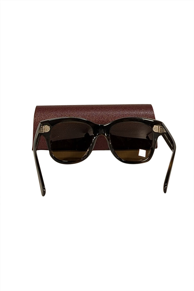 Oliver Peoples - Brown Square Polarized "Melery" Sunglasses