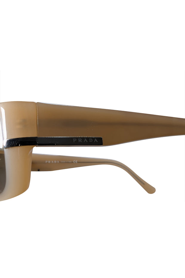 Prada - Beige Square Sunglasses