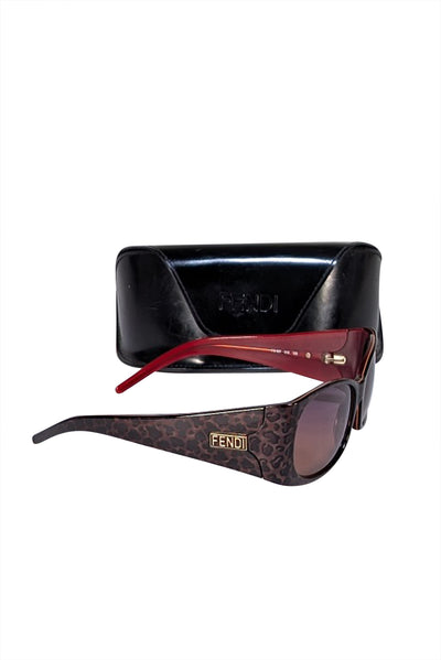 Fendi - Brown Leopard Print Sunglasses