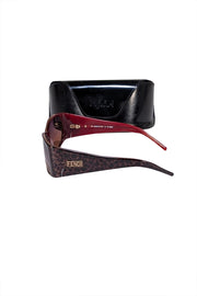 Fendi - Brown Leopard Print Sunglasses