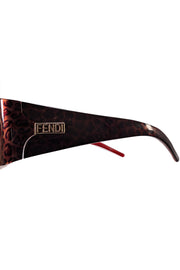 Fendi - Brown Leopard Print Sunglasses