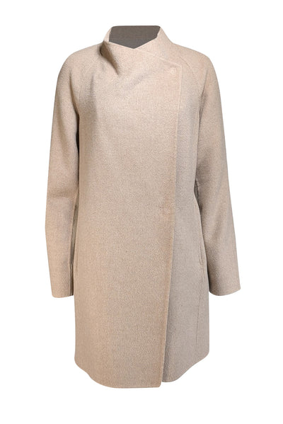 Vince - Beige Wool Blend Jacket w/ Knit Back Sz M - Current Boutique