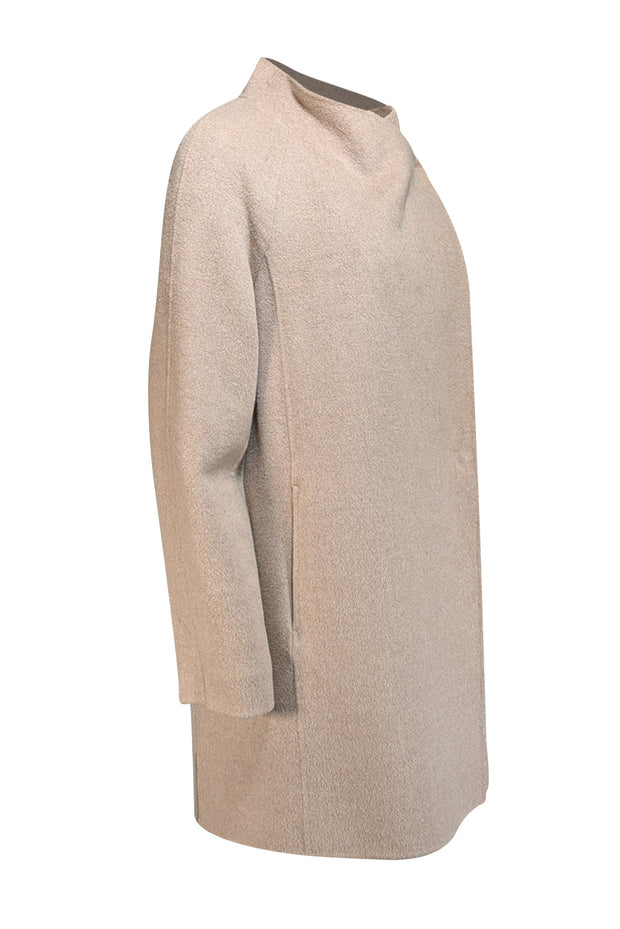 Vince - Beige Wool Blend Jacket w/ Knit Back Sz M - Current Boutique