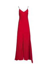 Reformation - Red Sleeveless Maxi Dress w/ High Slit Sz S - Current Boutique