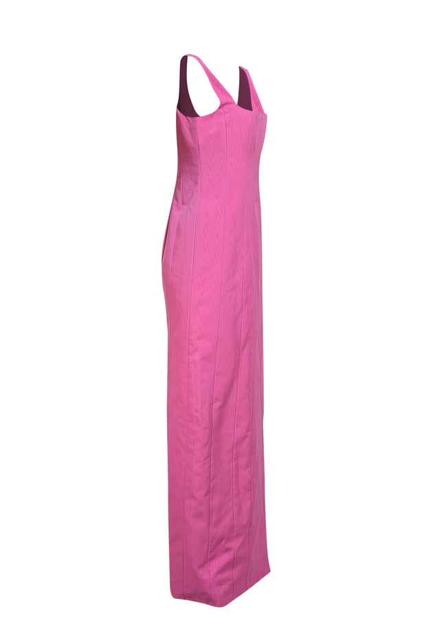 Staud - Pink Sleeveless Slit Front Formal Dress Sz 8 - Current Boutique
